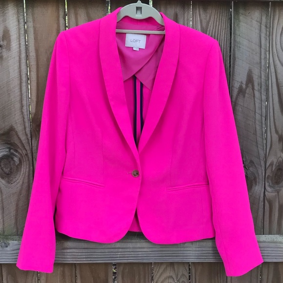 loft pink blazer